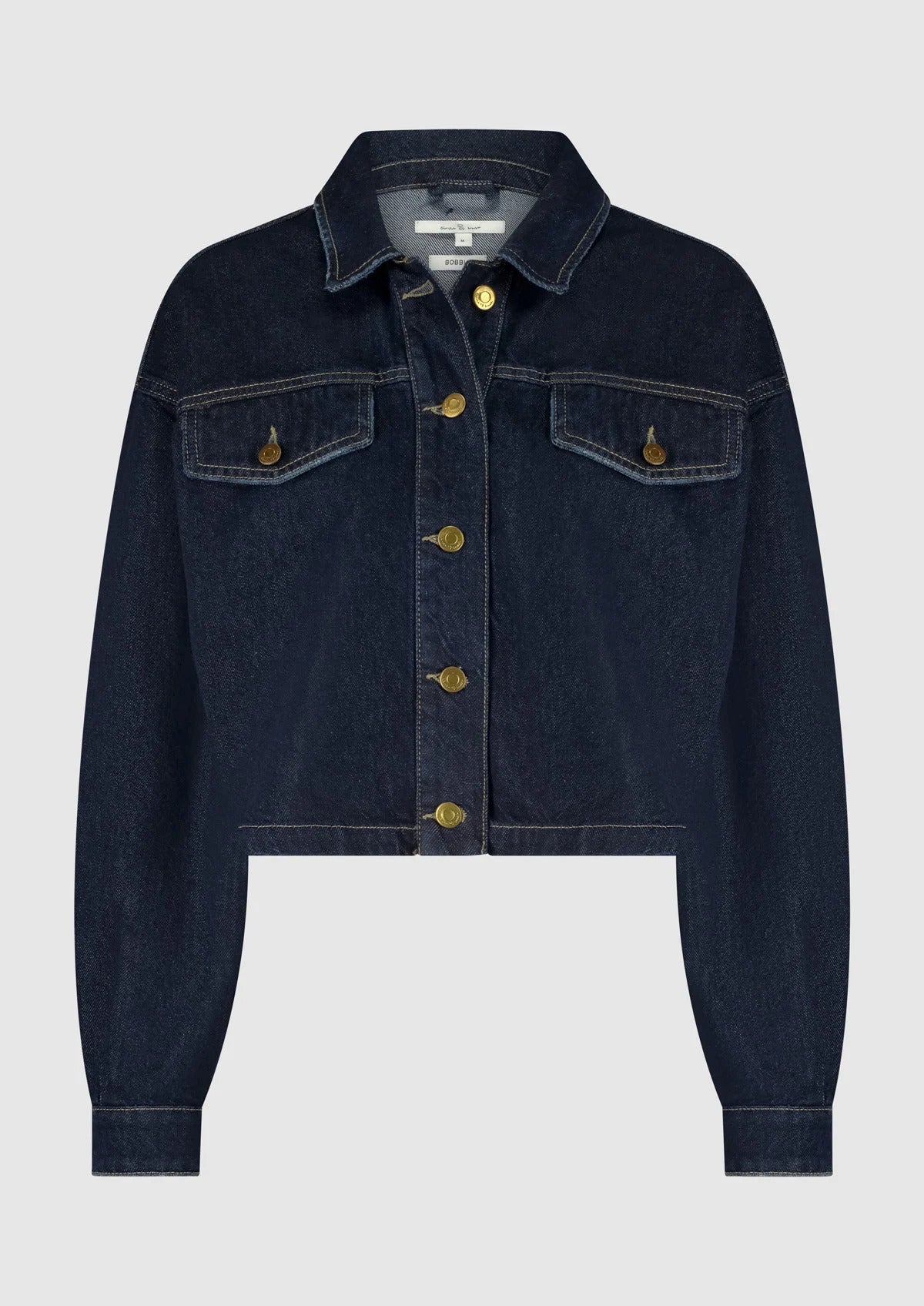 Krótka niebieska kurtka jeansowa